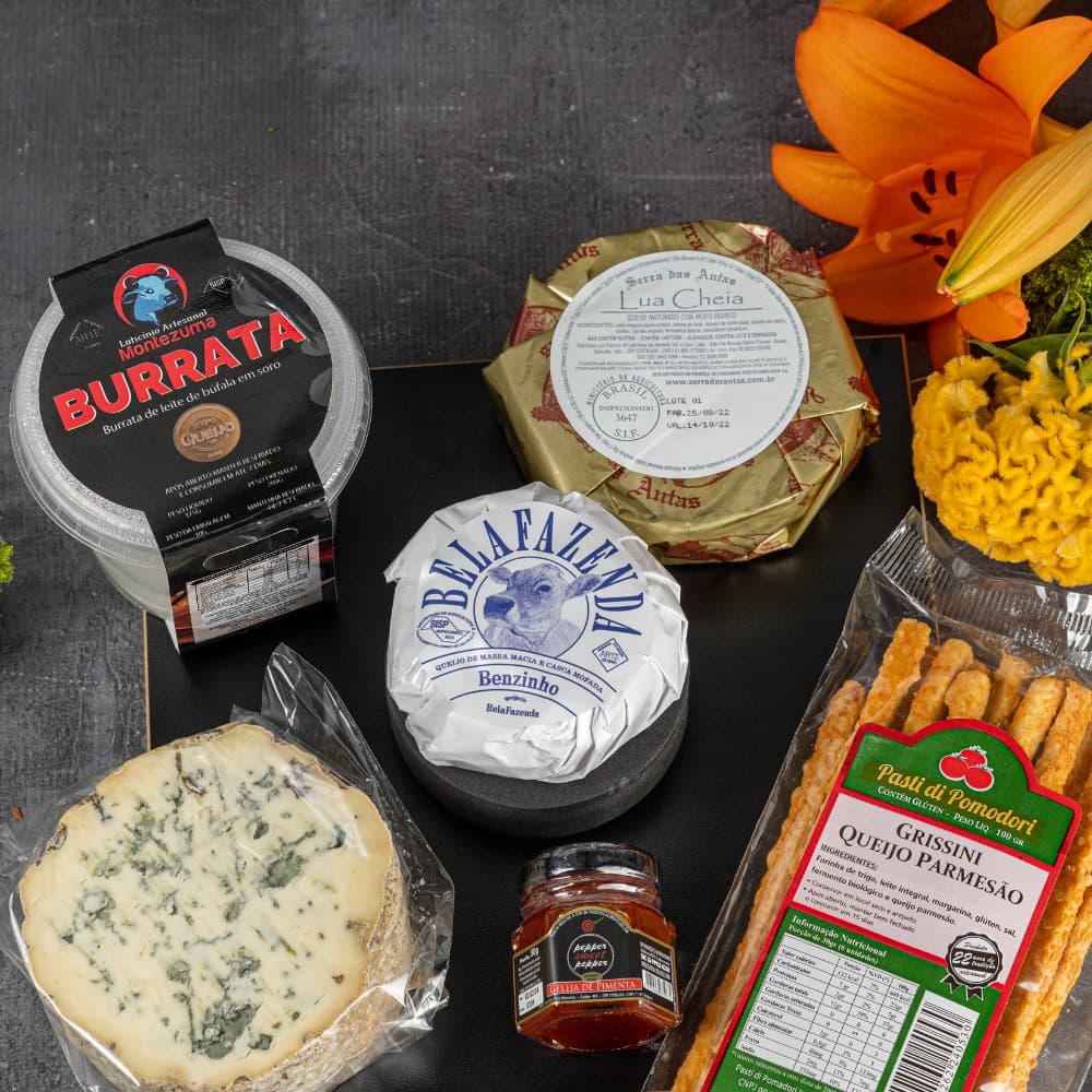 Tábua Presente - 4 Queijos Cremosos + Grissini + Geleia thumbnail 5