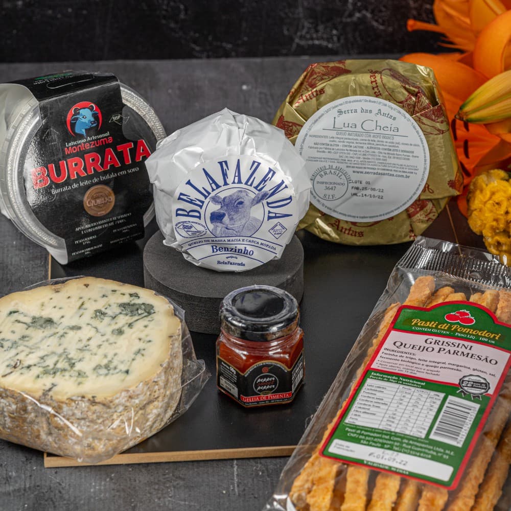 Tábua Presente - 4 Queijos Cremosos + Grissini + Geleia thumbnail 4
