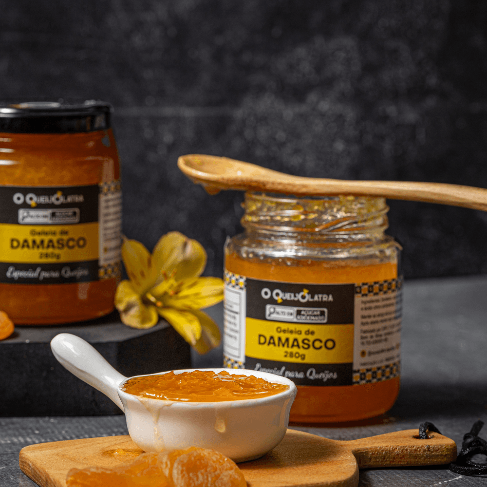 Geléia Artesanal de Damasco - Especial para Queijos 280G