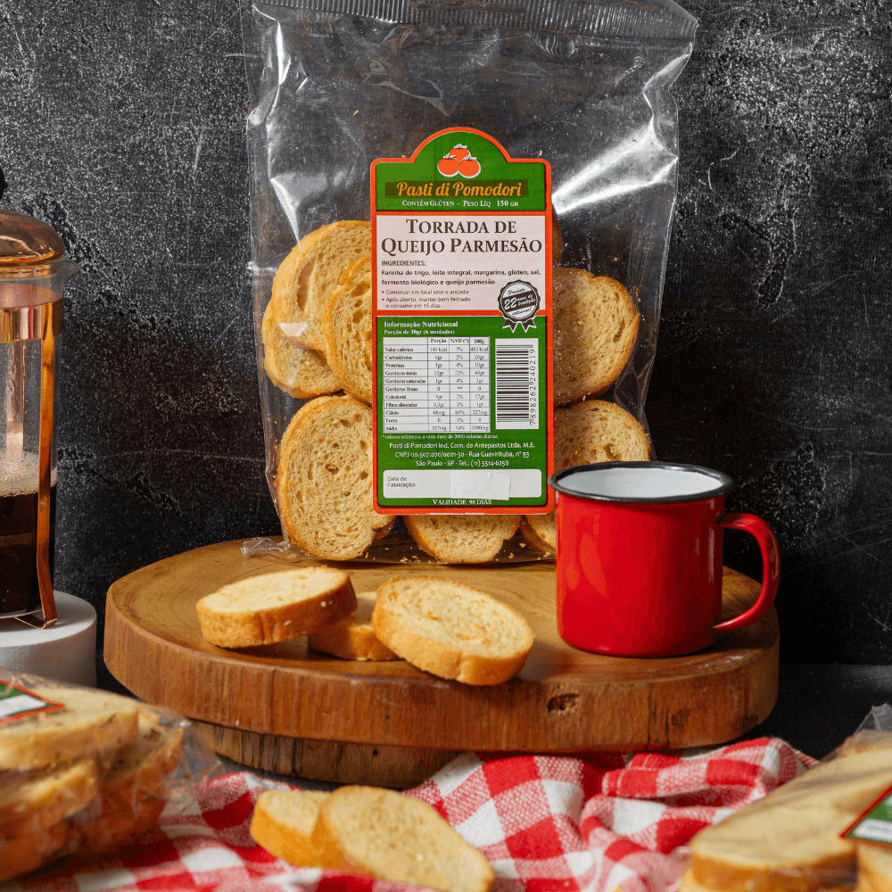 Torrada Sabor Parmesão 150g