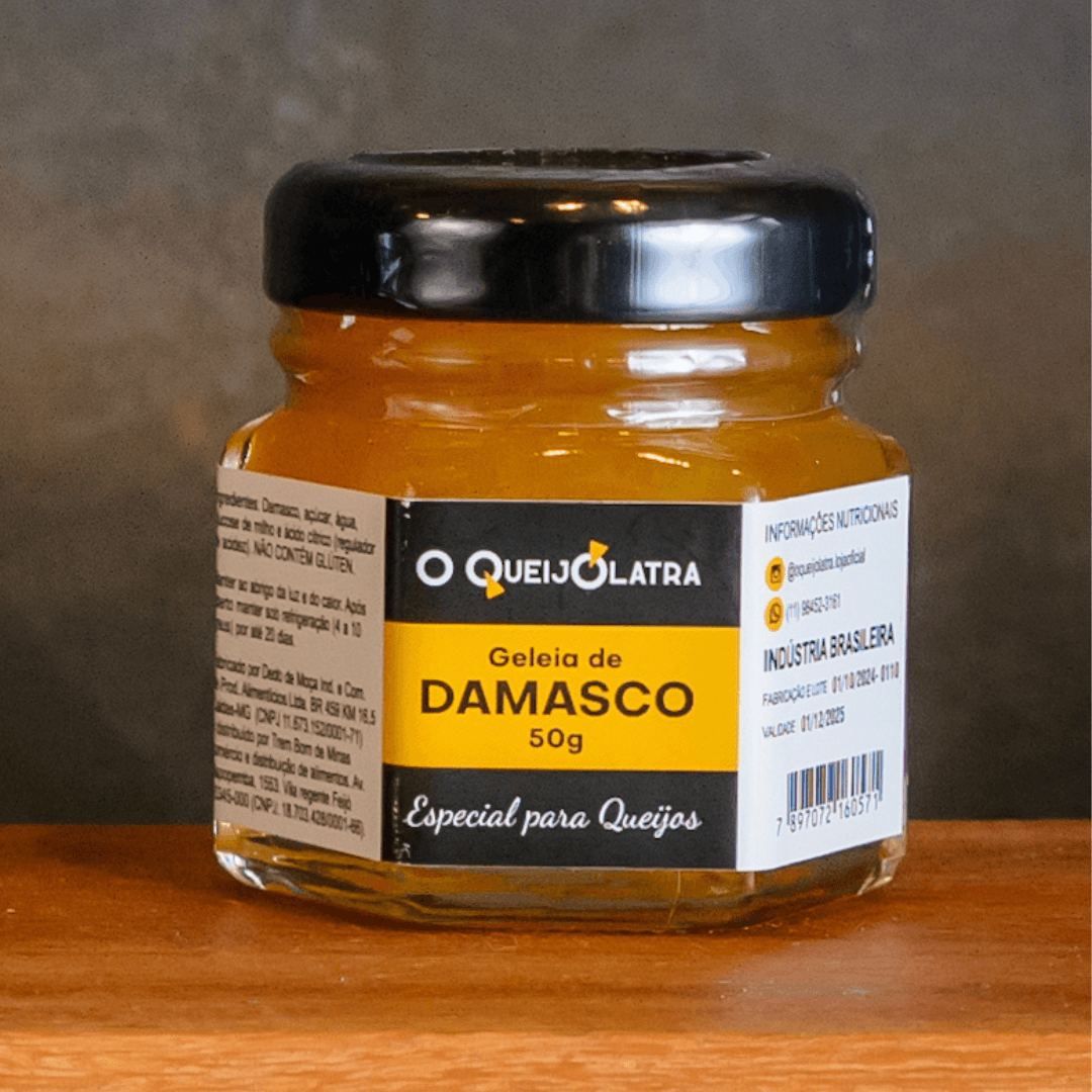 Geléia Artesanal de Damasco - Especial para Queijos 50g