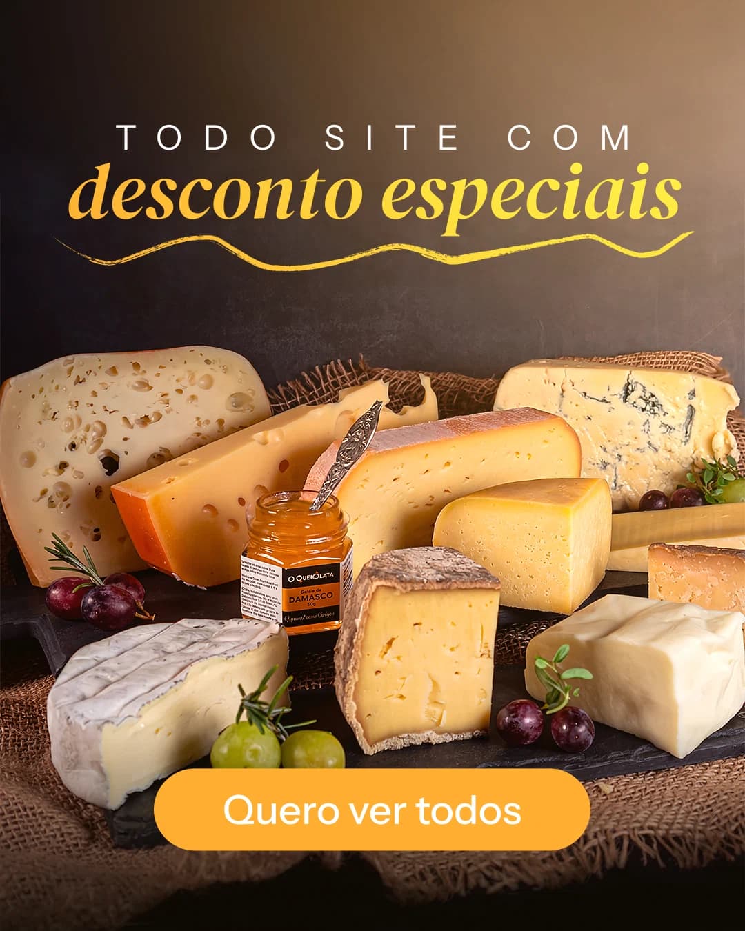 Banner promocional da Queijo Nosso