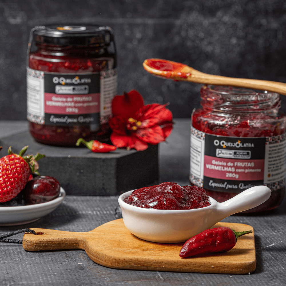 Geleia Artesanal De Frutas Vermelhas Com Pimenta 280G